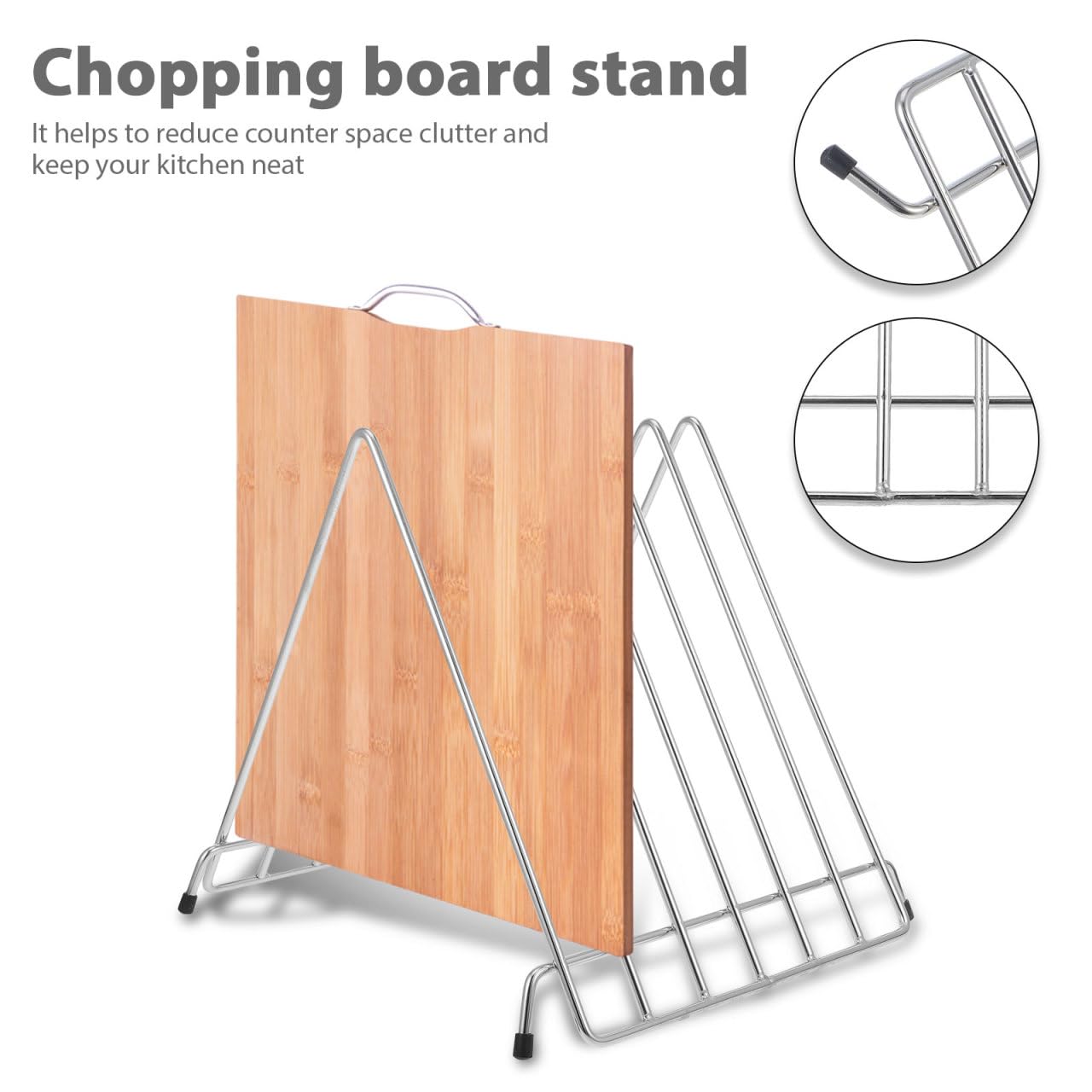 STOBAZA Support Inox Pour Planches À Découper Et Plaques À Pizza