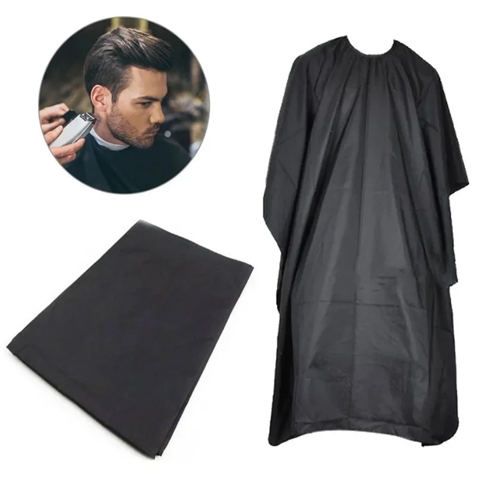 Capa de peluquería profesional, envoltura tela for peluquero, bata protectora, delantal, corte impermeable, for el cabello, 3 uds Para Peinado Cortes