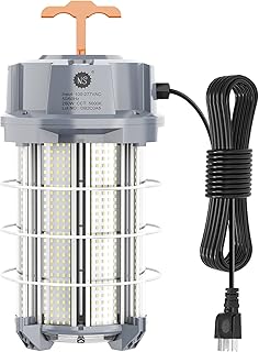 Led Temporary Work Light 280W, Portable Hanging Work Construction Lights, Linkable 5000K 42,000LM Bright for High Bay Jobsite Warehouse Outdoor Indoor Lighting Waterproof…