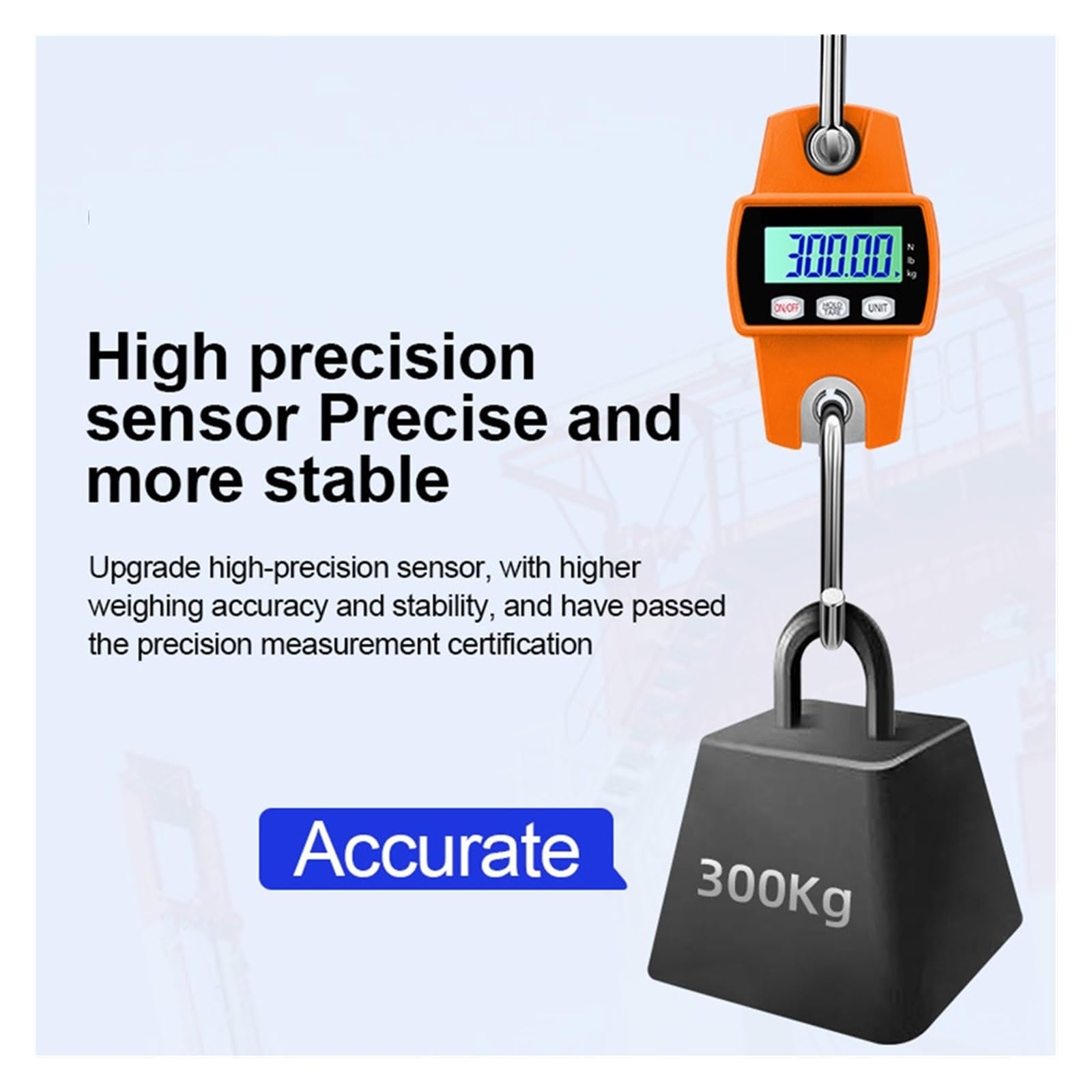 Balance De Grue Numérique 250kg – écran LCD, Suspendue, Outil De Pesage Pro (neuf)