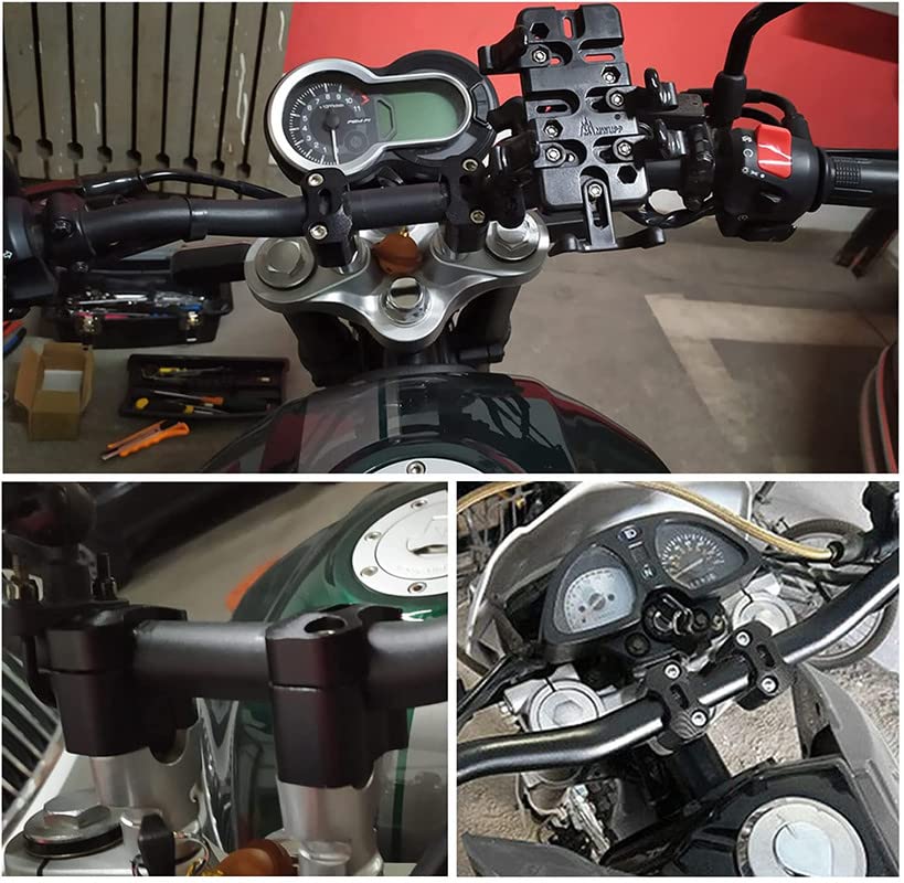 Image of Gear Up Handlebar Height Raiser /Riser Fit for 7 /8 inch 22mm or 1 1 /8 inch 28mm Universal for All Bikes and Motorcycle OMNS237