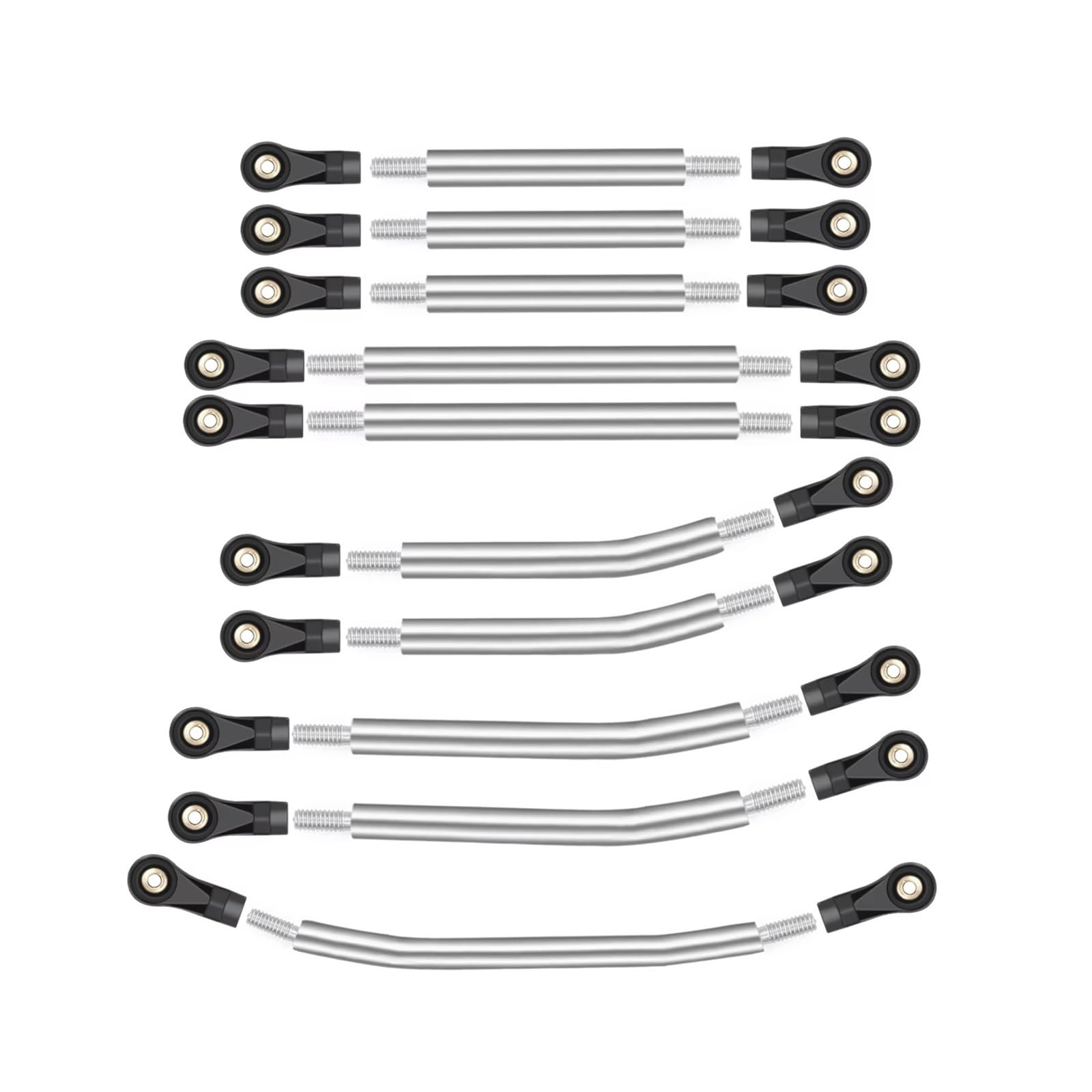 Rc Special Connecting Rod for Redcat for Ascent 1/18 6pcs Pcs Stainless Steel High Clearance for Chassis Steering Link Set RC Car Parts and Accessories Upgrade Use(10pcs)