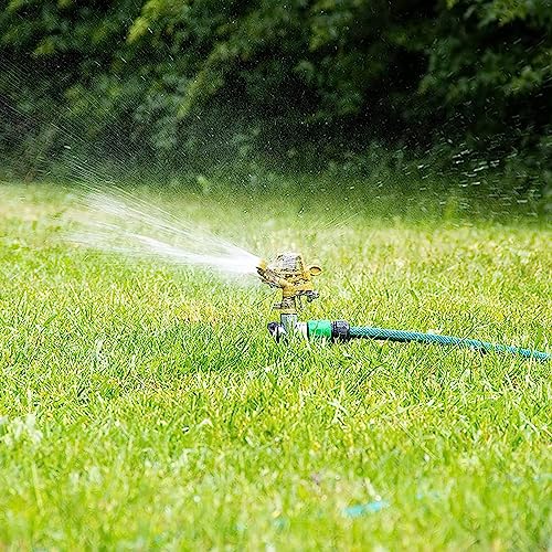 Automatyczny zraszacz do trawnika z pokryciem 360 stopni, do dużych ogrodów
