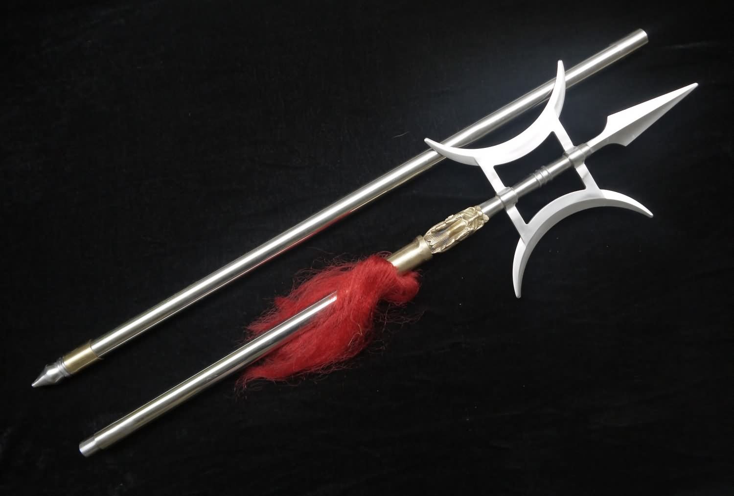 Halberd,Stainless Steel Material,Brass Faucet Shape,Chinese Martial Arts kung fu