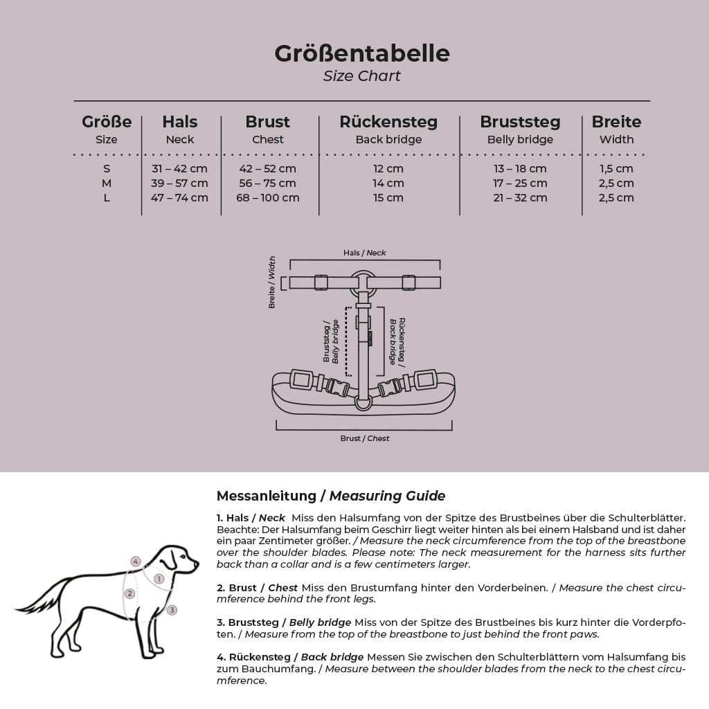 Pettorina per cani impermeabile, regolabile in 5 direzioni, Made in Germany, per razze da piccole a molto grandi, accessori per cani (M, arancione/verde)