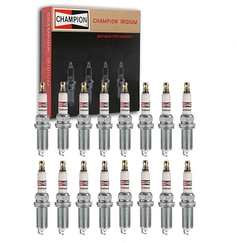 16 bujías Champion Iridium compatibles con Dodge Ram 1500 5.7L V8 2009-2010