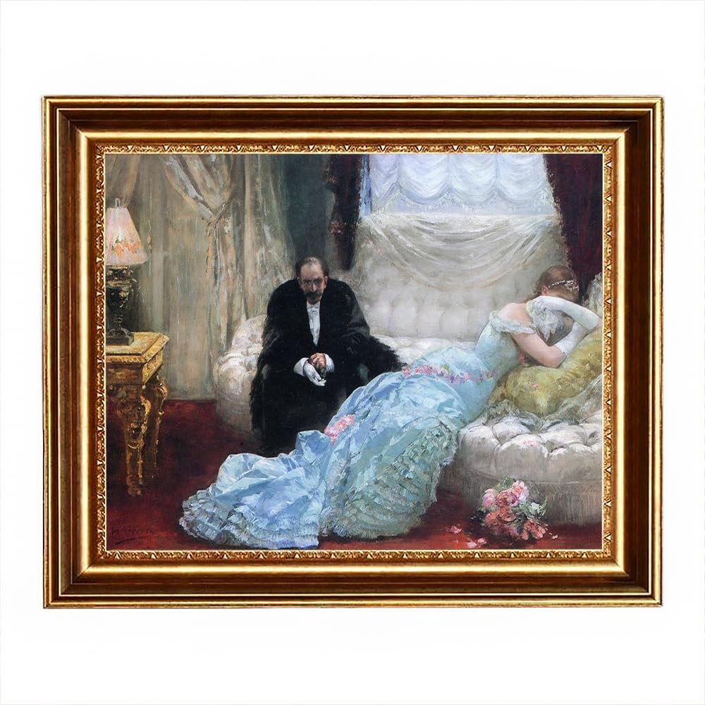Amazon.com: ELITEART-Retour de bal by Henri Gervex Oil Painting