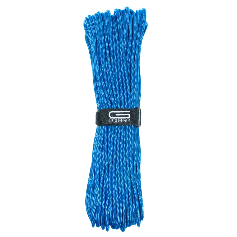 Golberg Premium Polyester-Zubehörseil, glattes Geflecht, minimales Stretch-Seil, 30 m x 5 mm, Königsblau