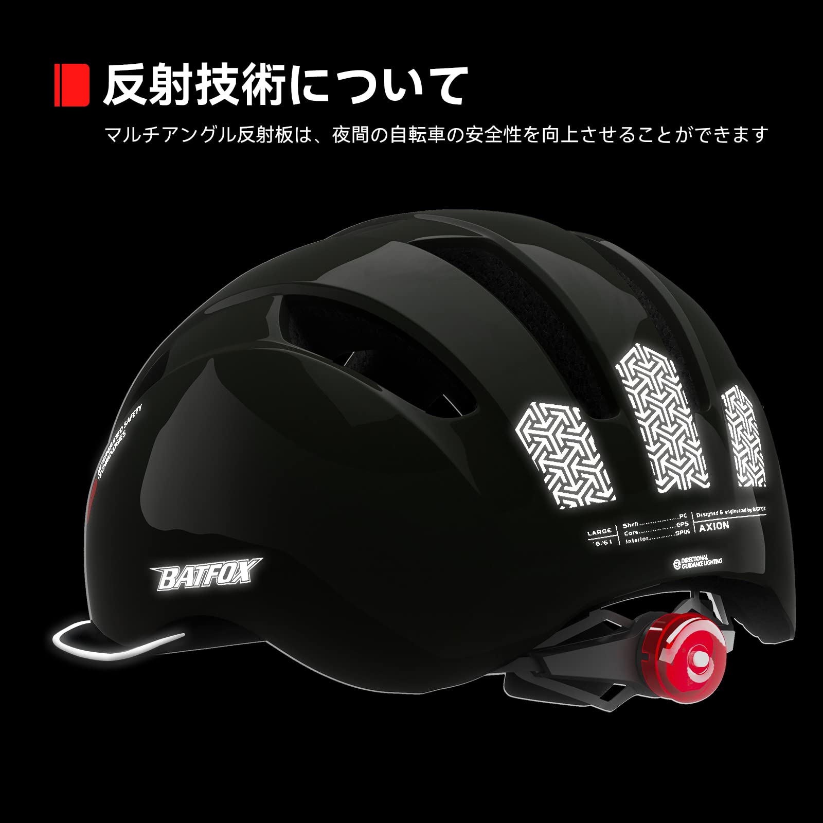 Amazon | BATFOX 自転車 ヘルメット通勤通学用アーバンバイク