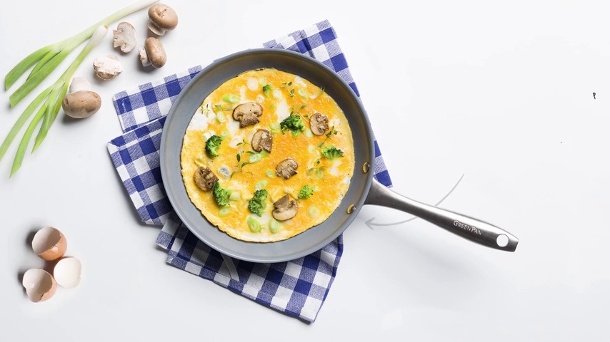 Poêle En Céramique 8 Pouces Antiadhésive – Cuisine Saine Et Légère (Blanc)