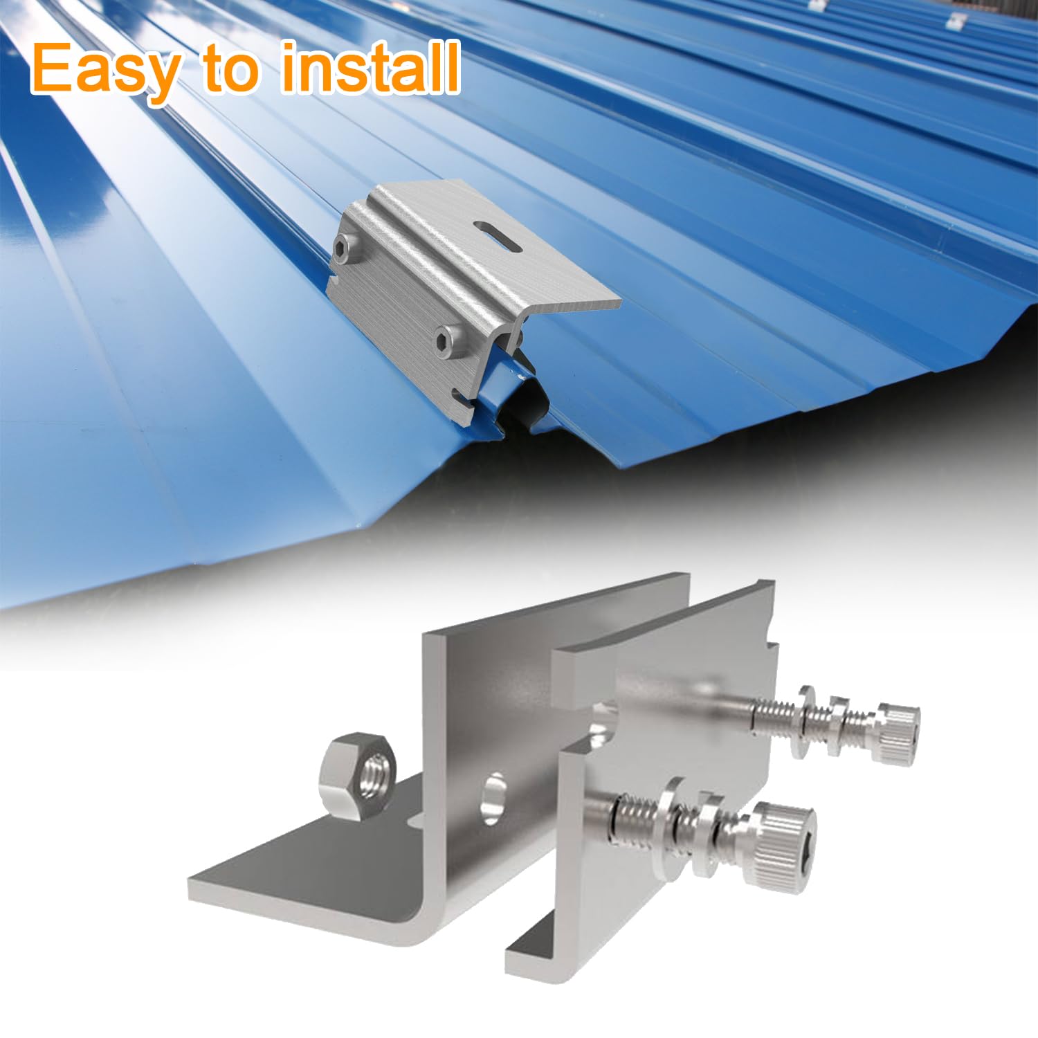 Installation Rapide Accessoires De Toiture Solaire Pince De Montage Système De Montage De Panneaux Solaires Pinces De Fin - Chine Support Solaire En Plastique, Crochet Pour Supports Solaires