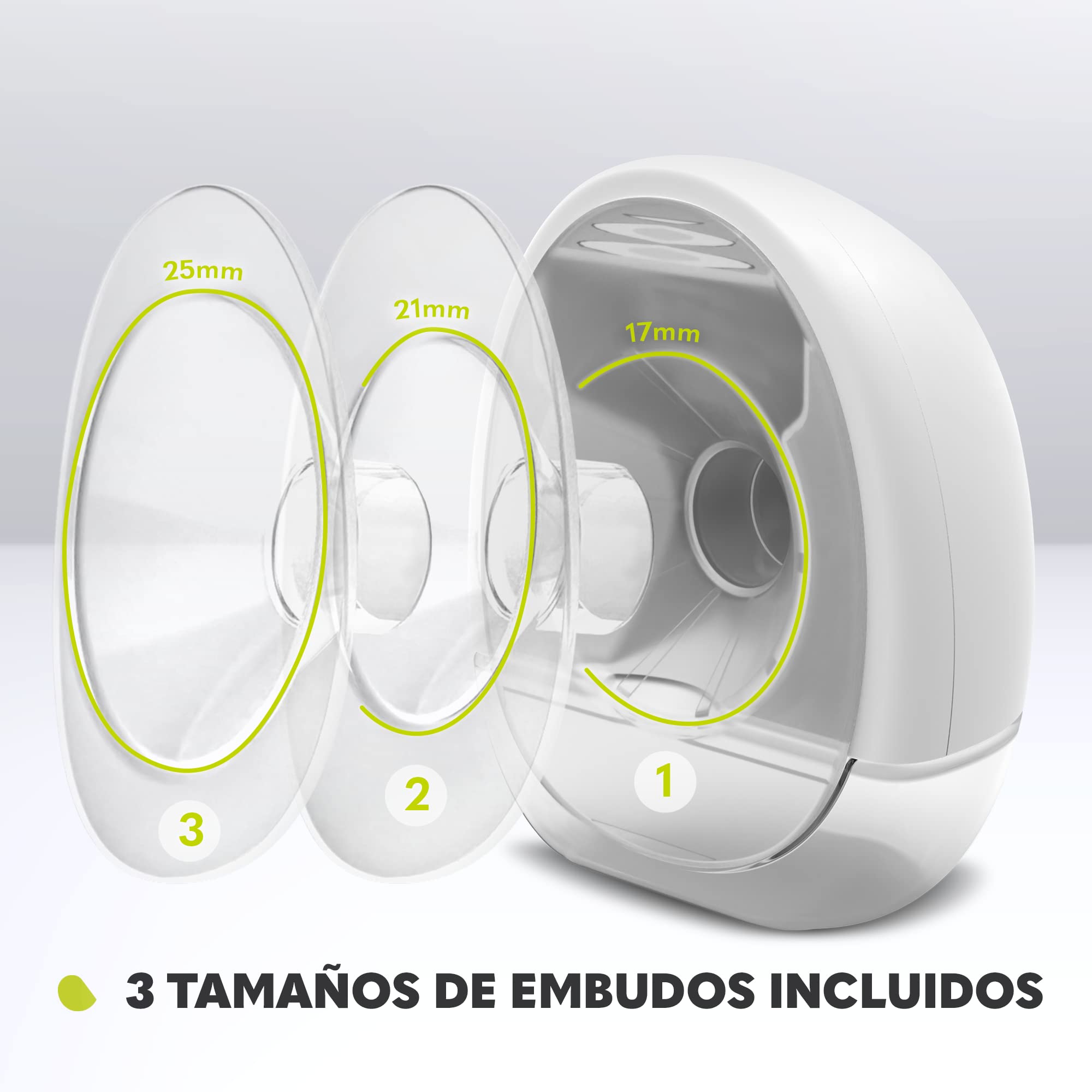 LIONELO Fidi Free Extractor de leche eléctrico, bomba de pecho eléctrica, saca leche, extractor de leche manos libres, sacaleches bebe, 2 modos de funcionamiento a 150 ml