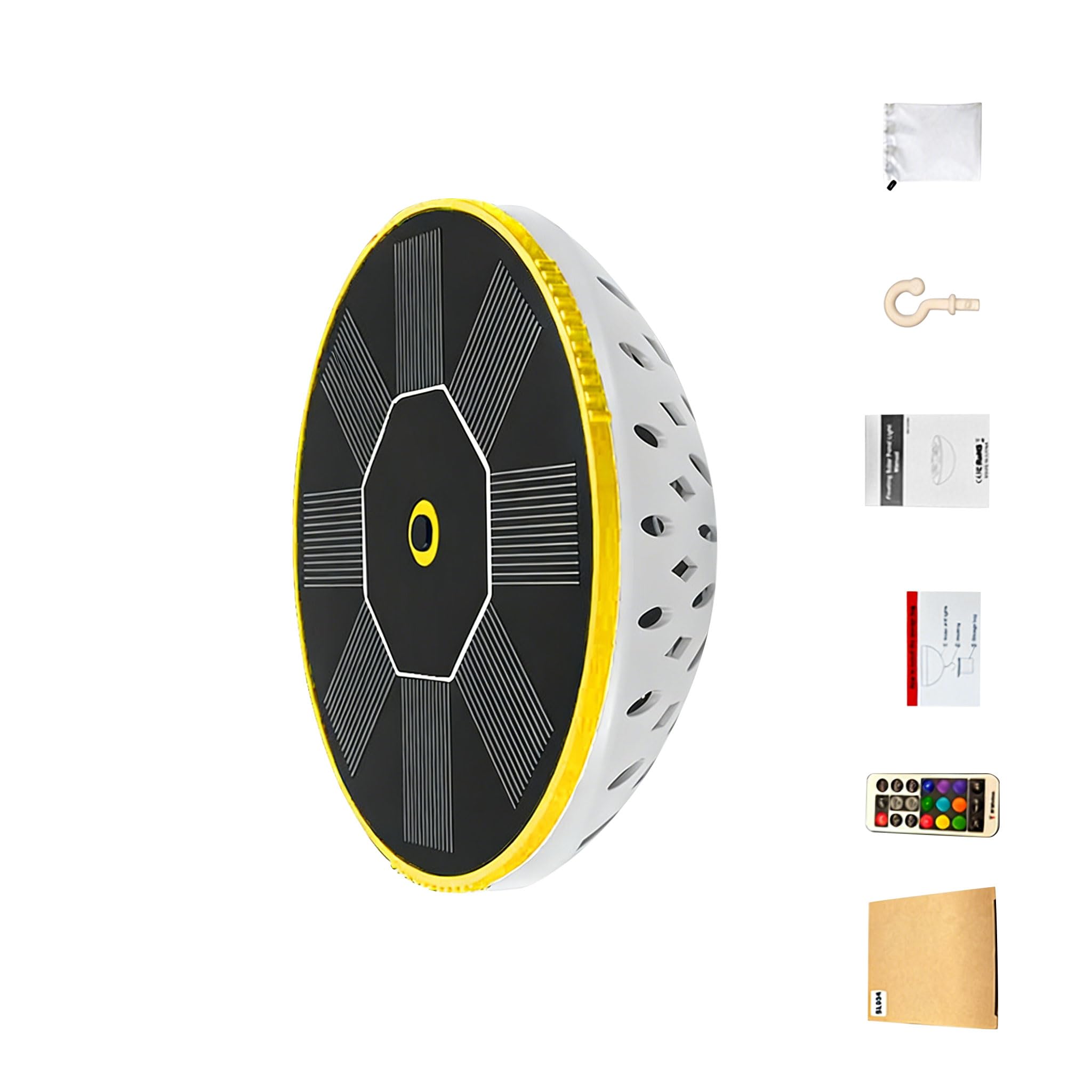 Msioytog Robust Solar Powered LED Light for Pools Featuring Easy Single Button Control and Extended Execution Floating Light