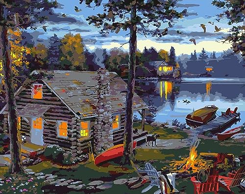 Ledgebay Paint by Numbers Kit for Adults: Beginner to Advanced Number Painting Kit - Fun DIY Arts & Crafts | Color by Numbers for Adults - Kits Include - (Life's Reward 16