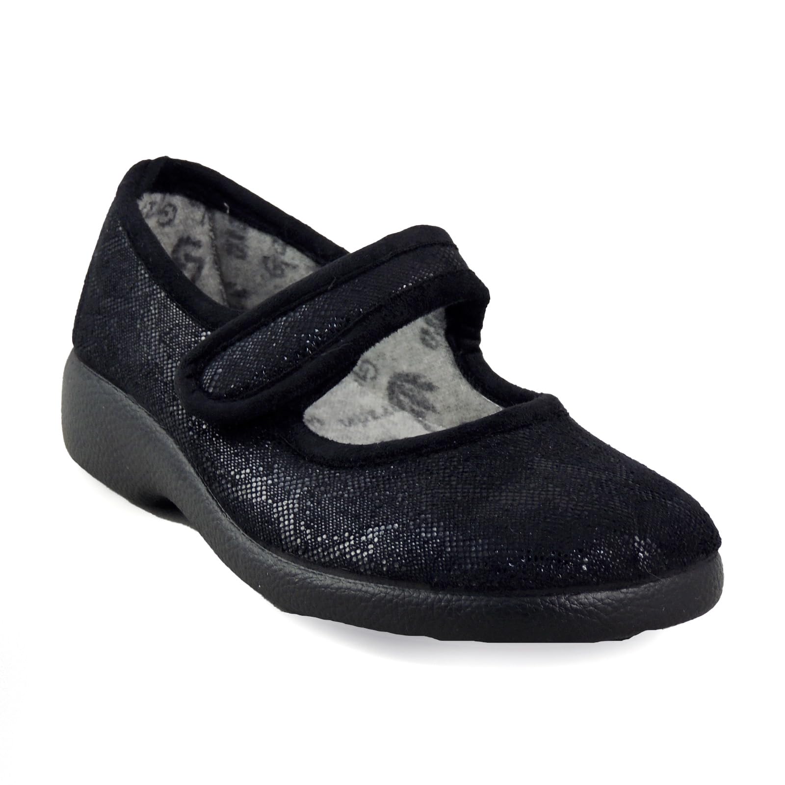 GARZON 3065.481 zapatilla cerrada mercedita velcro Negro Mujer