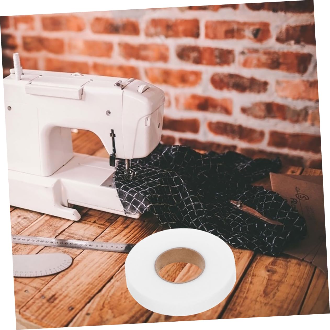 Operitacx 5 Juegos Entretela Fusibles Tela Adhesiva Cortinas Led Cinta De Costura Para Tela Cinta De Doble Cara Para Cinta Para Dobladillo Sin Coser Paño 2 Rollos * 5