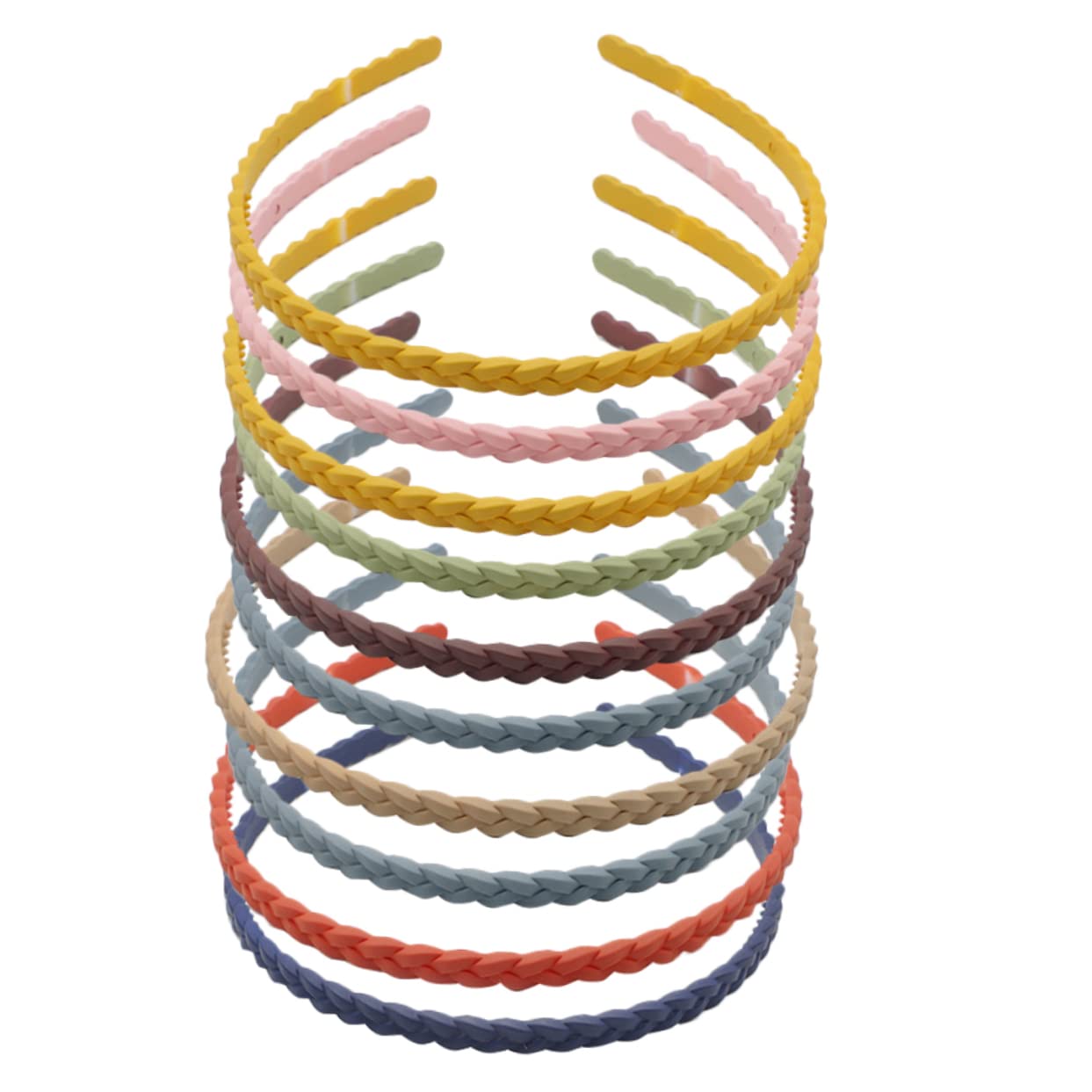 FRCOLOR 4 Juegos De Diademas Trenzadas Para Niñas Accesorios Para El Cabello Para Mujeres - Diadema Trenzada Para Peluca (10 Unidades)