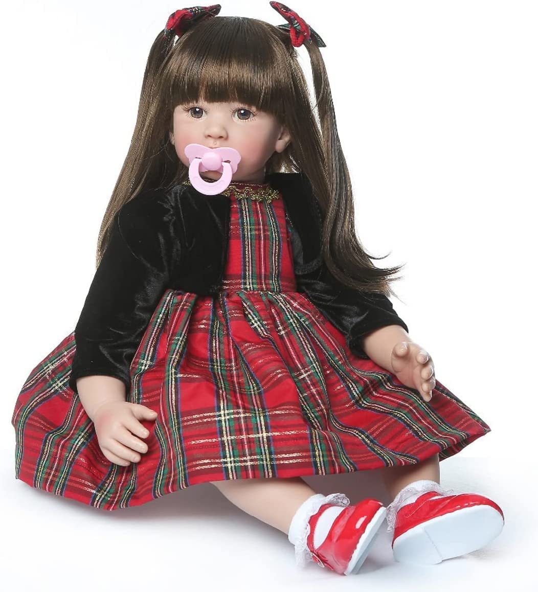 ZIYIUI 24 pollici Bambole Reborn Bellissimo Reborn Femmine Morbida Silicone Vinile simulazione Bambole Bambino Realistico 60 cm Bambola Neonato Giocattolo