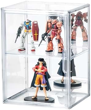 フィギュアケース　背面ミラーver. 大型　１個 ガラスコレクションケース 4段 コーナータイプ 大型タイプ 背面