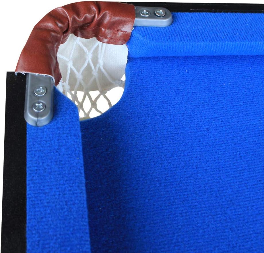 KAKIBLIN 55" Folding Pool Table Set Mini Billiard Table Portable Table Top Snooker Game Table with All Accessory, Simple Assembly, Blue : Sports & Outdoors