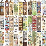 GUBPHK 30 PCS Cat World Bookmark, Bookmarks for Cat Lovers, Bulk Bookmarks for Men and Women, Unique Book Mark for Reading for Boys, Girls, Students, Classroom Gifts, School Prize, Reading Present