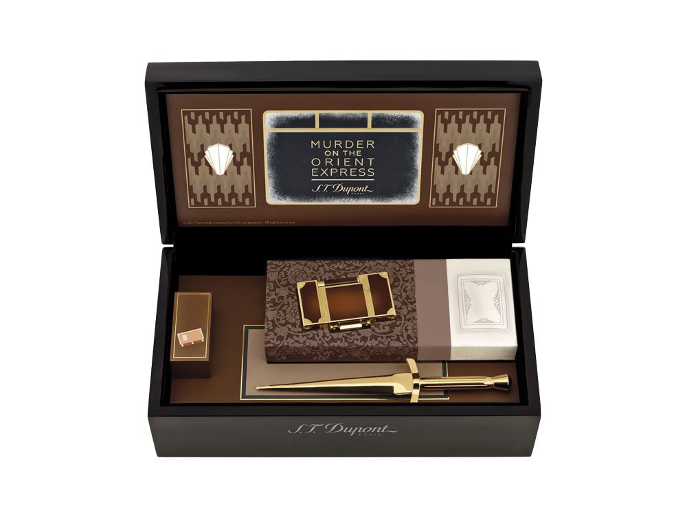 S T Dupont Murder On The Orient Express Limited Edition Lighter Set