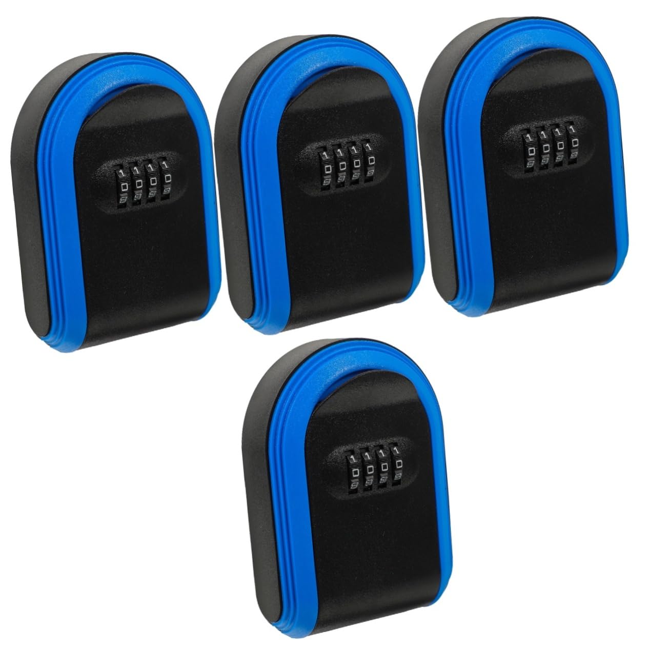 Lurrose 4pièces Boîte à Clés Sécurisée avec Verrou De Sécurité Extérieur Résistante Aux Facile à Installer pour Rangement Pratique Clés