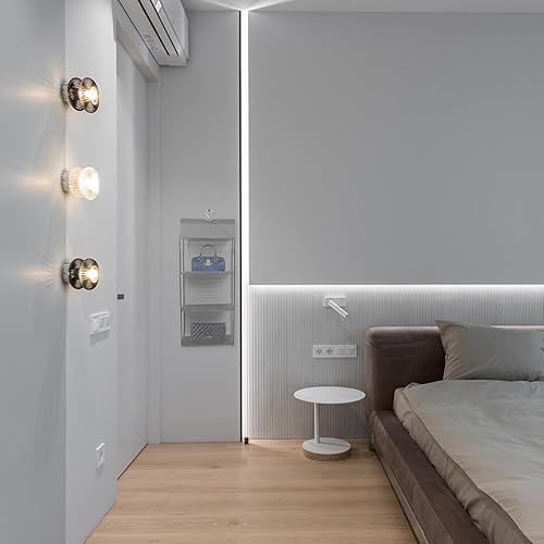 Miniatura 8 de COHEALI Gray Hanging Storage Holder with Compartments Dustproof Collecting Bag Organizer for Wardrobe Bedroom Living Mesh Material Transparent