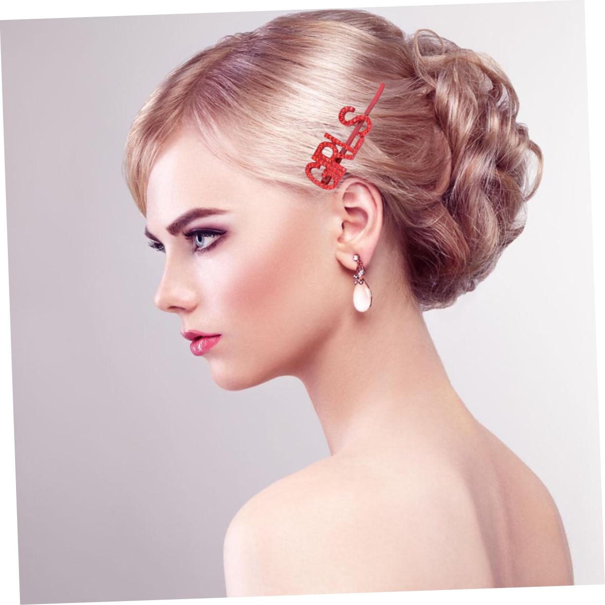 POPETPOP 9stücke Buchstaben-haarspangen Für Damen Rote Haarclips Mit Englischen Wörtern Für Besondere Anlässe Und Alltag Perfektes Accessoire Für Jede Frisur