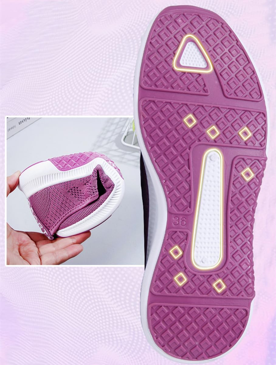 Baskets Femme Antidérapantes Et Respirantes - Chaussures De Sport Confortables Pour Marche, Course Et Quotidien