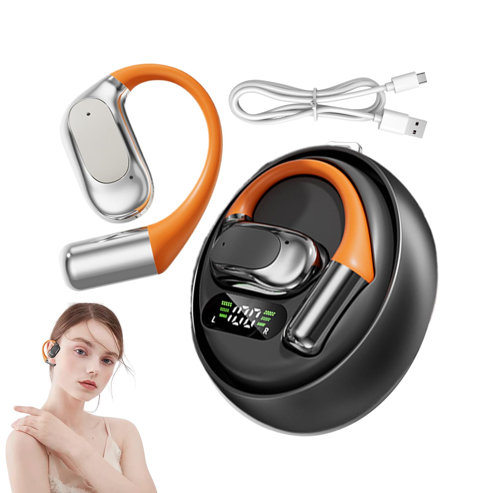 Translator Earphone Real Time, Wireless Translation Headphones, 144-Language Support, Instant Translating Headphones For Travel Conference Calls