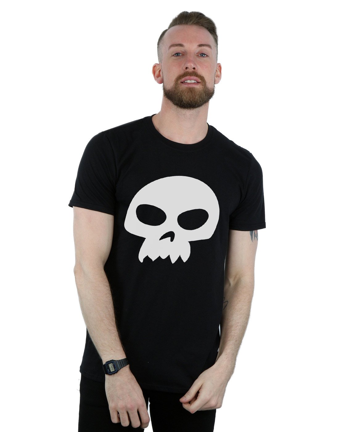 Absolute Cult Men's Black Disney Toy Story Sid's Skull T-Shirt Medium