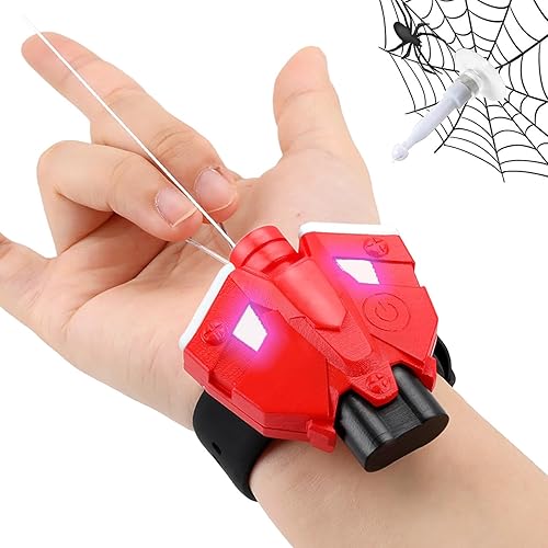Tiradores de telaraña, lanzador de arañas, lanzador de superhéroes para cosplay, lanzador de arañas, juguete de expulsión de pistola de bala suave
