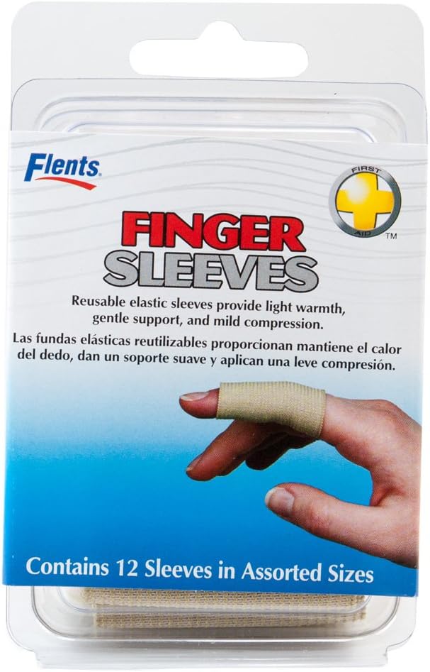 Flents Finger Sleeves Assorted Sizes - 12 Pack of 2