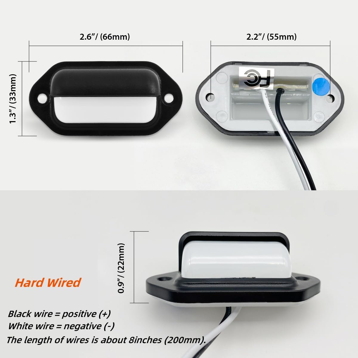 DreamAug 12V LED Light Strips - 2 Pack, 120 LEDs, 8W, For RV, Camper, Trailer, Boat Interior