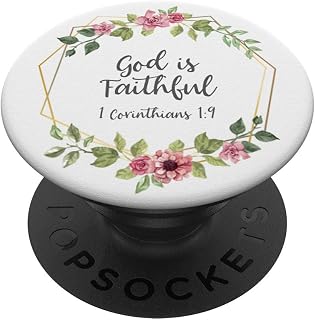 God Is Faithful - Floral Wreath Christian Gift for Women