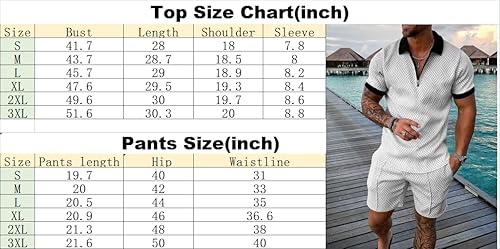Miniatura 8 de Conjunto corto de 2 piezas para hombre, conjunto casual de manga corta y pantalones cortos