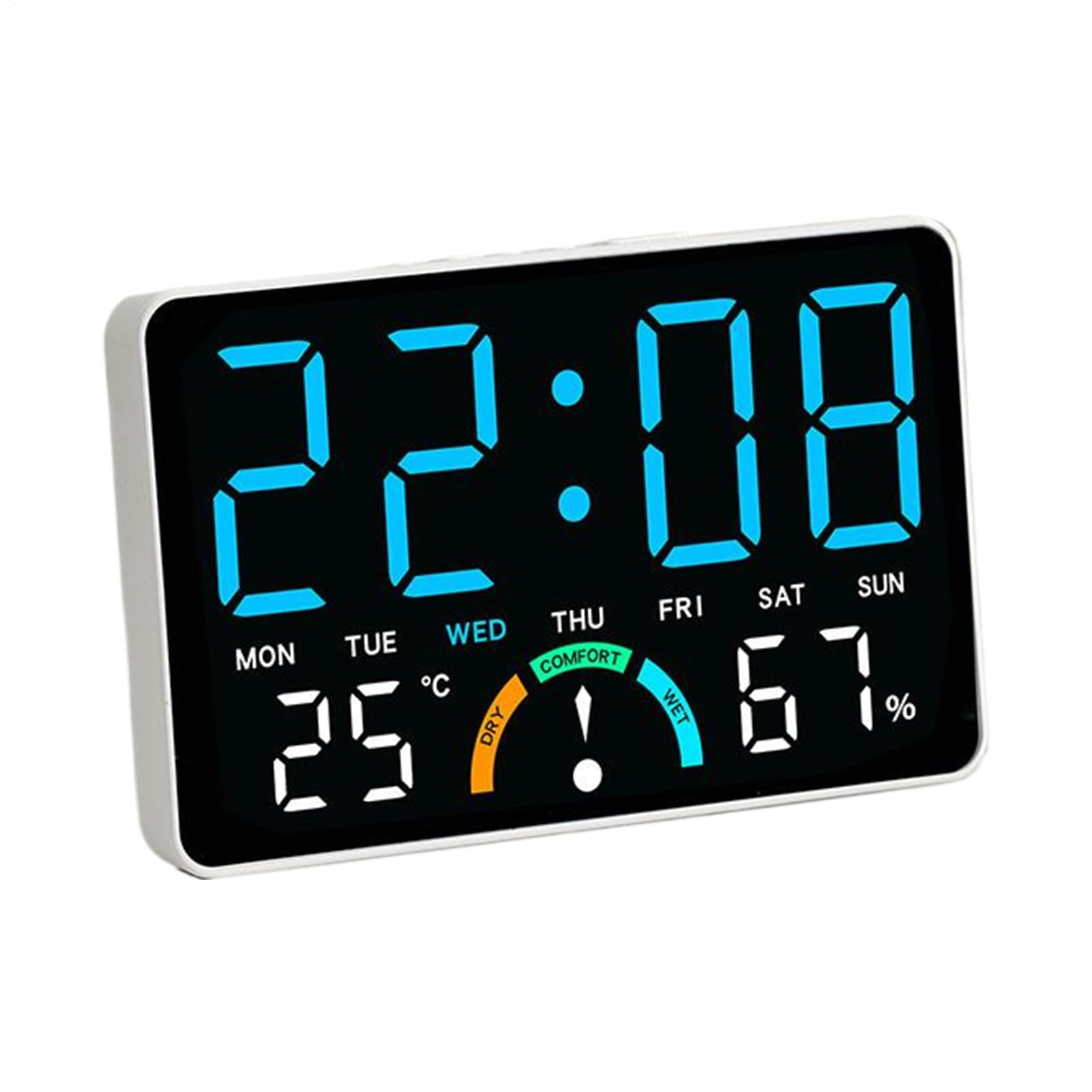 Grande horloge numérique pour personnes âgées et sommeil lourd avec alarme puissante