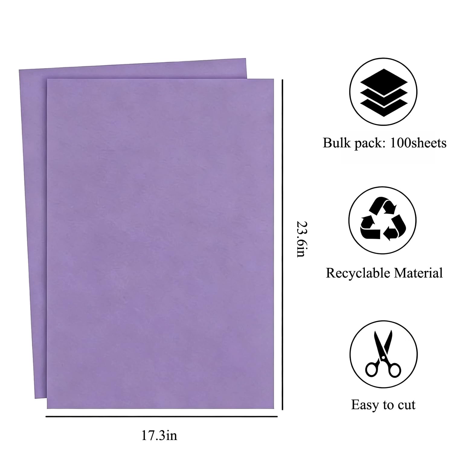 Bulk - Carta per lavori artistici, 45,7 x 61 cm, peso medio, grande, per bacheche, costruzioni, origami, 100 fogli artistici colorati per insegnanti, forniture artistiche e artigianali in aula