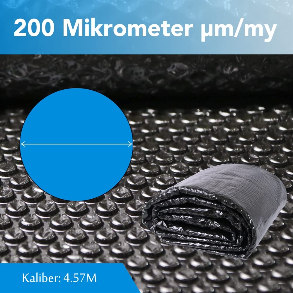 Melko Bâche solaire ronde pour piscine Ø 457 cm