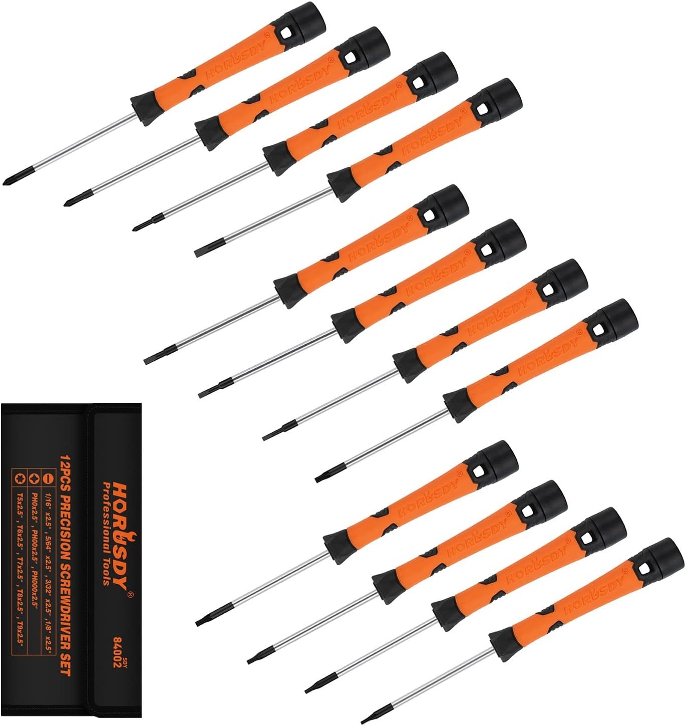 HORUSDY 12Piece Precision Screwdriver Set with Pouch