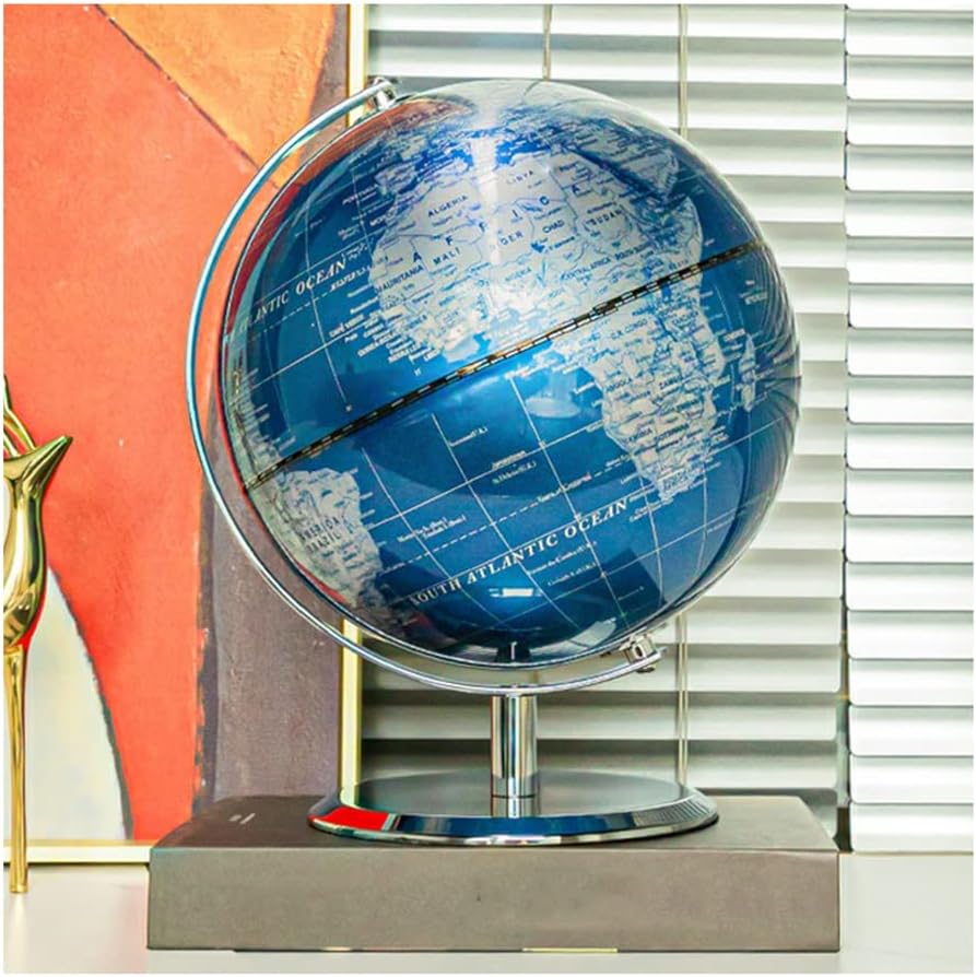 The Most Practical Globe Large Hd World Globes Light Luxury High-end World Globe with Stand for Home, Office Classroom Geographic World Globe Inspiring Puzzle Gifts