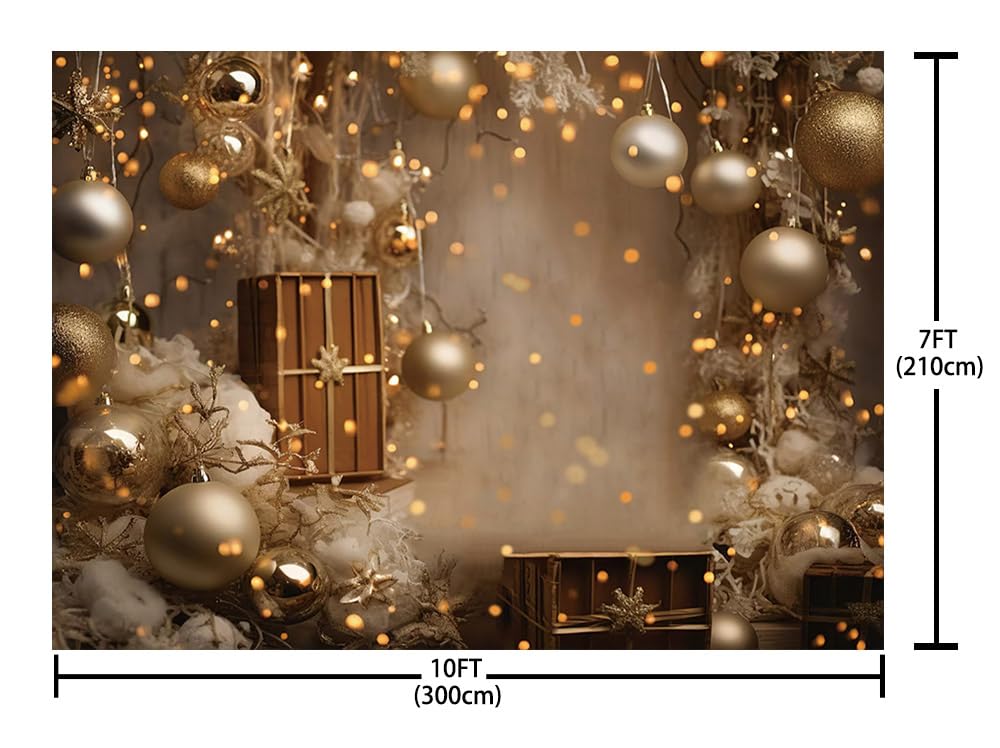 AIBIIN Fondo de fotografía navideña de invierno para interiores con purpurina, decoración para retratos familiares de niños en fiestas navideñas, telón de fondo y accesorios para estudio fotográfico