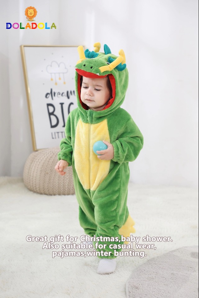 Pyjama,Bebe Combinaison Pyjama,BéBé Grenouillères Animal,Pyjama Combinaison,Barboteuse Enfant Filles Costume(rose-100cm) - Puériculture & Eveil bébé