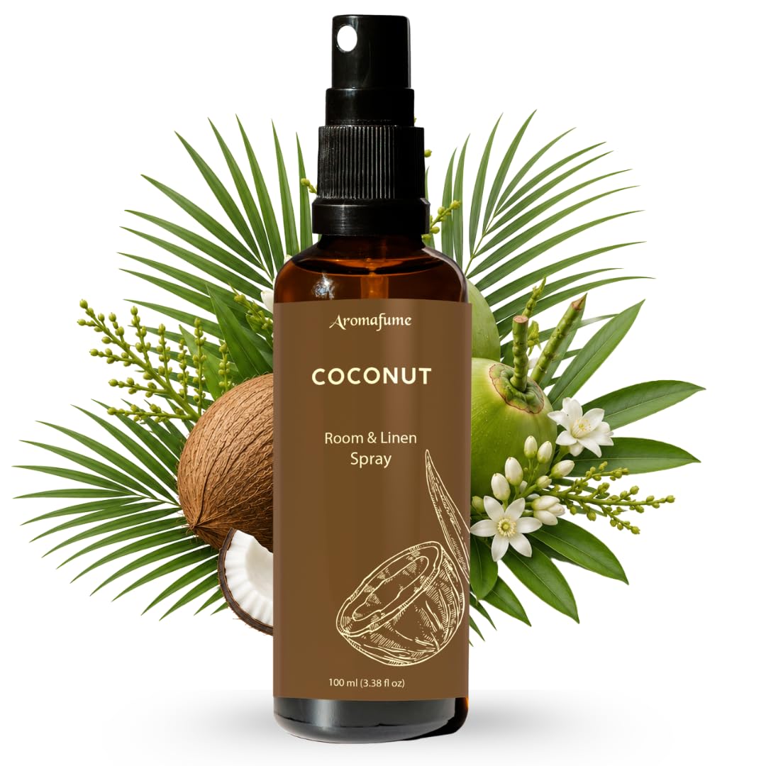 Coconut Air Freshener Spray for Room, Linen &amp; Pillow 100ml by Aromafume