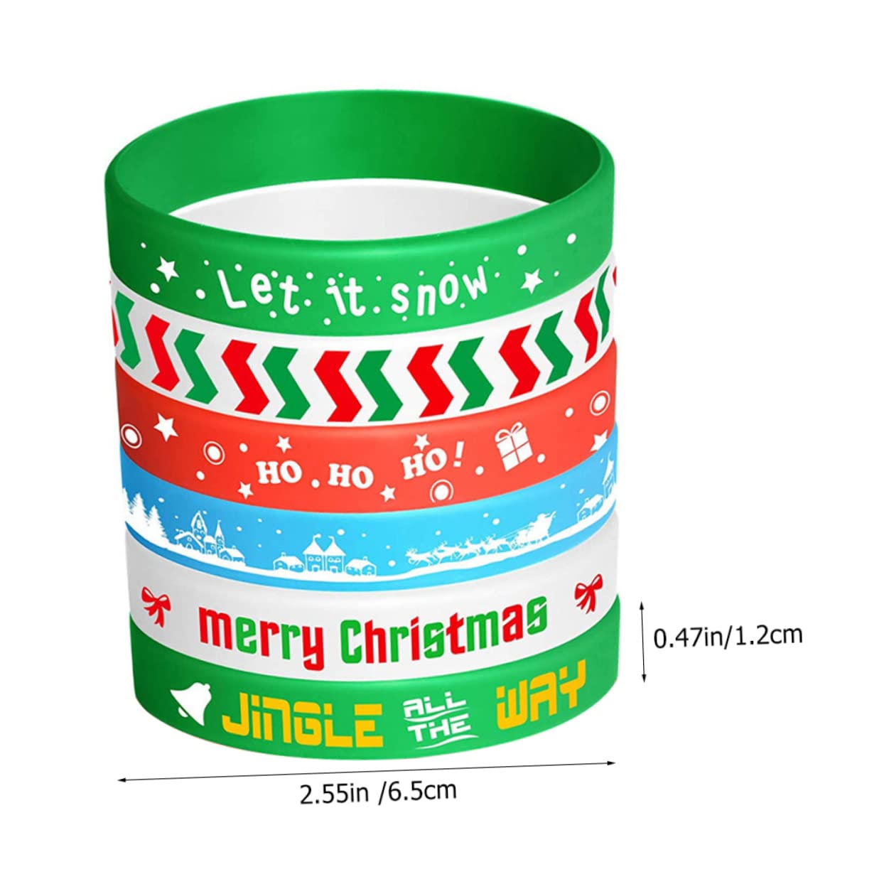 VICASKY 40pièces Bracelets Silicone Décoratifs De Noël Lot De Accessoires Festifs Pour Garçon Fille Et Adultes Parfaits Pour Fêtes Et Événements De Noël