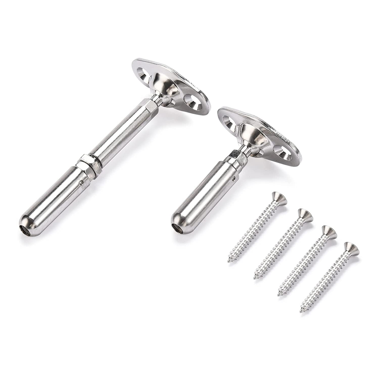 1/8" Swageless Cable Railing Kit - 10 Sets of T316 Stainless Steel Adjustable Angle Cable Railing Kit w/Release Tool for Deck Railing - Cable Railing for Wood Posts by Bolt Dropper