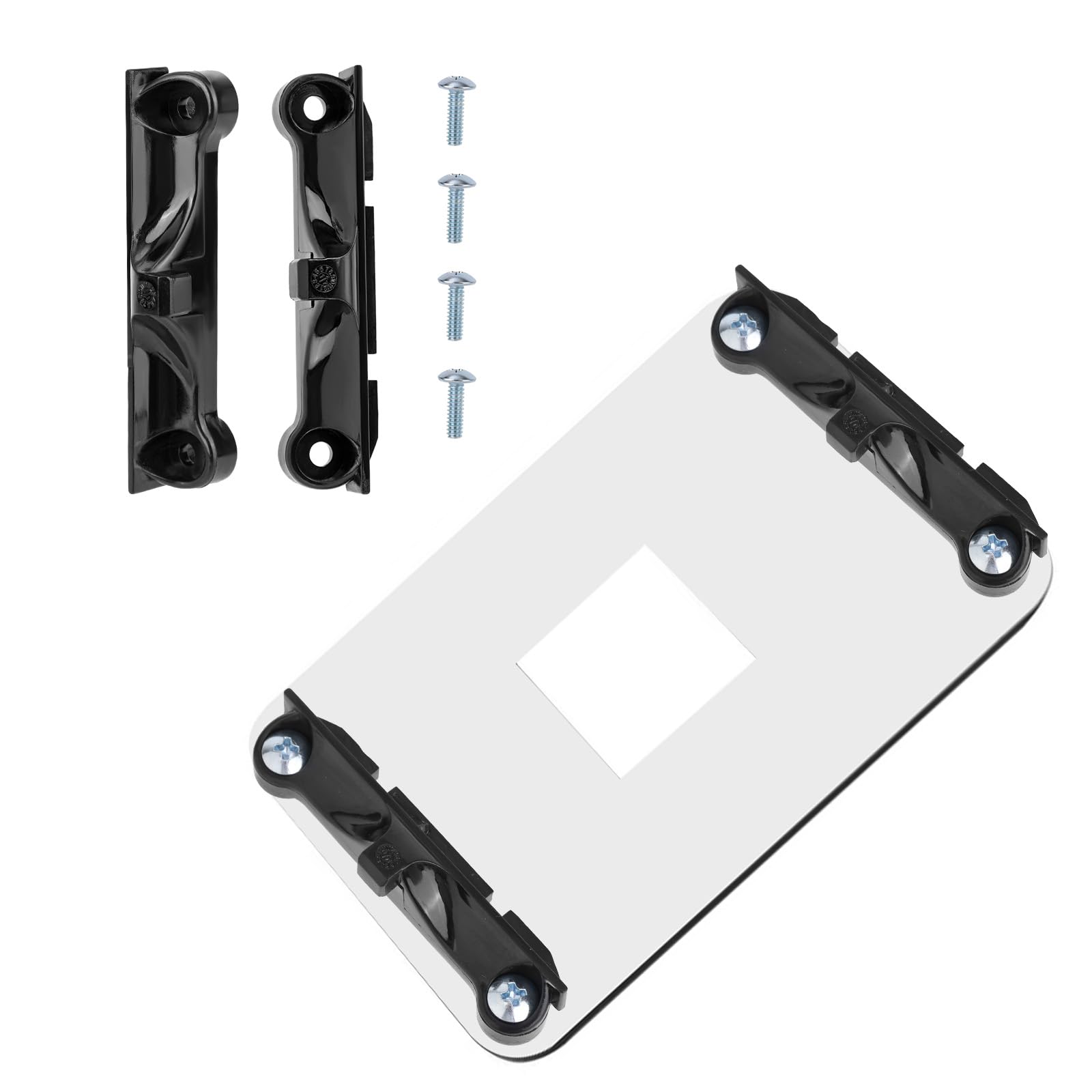 4pcs Supports de Ventilateur pour Processeur AMD AM5, en Plastique Support de Processeur Carte Mère Avec Vis pour AMD AM5/AM4