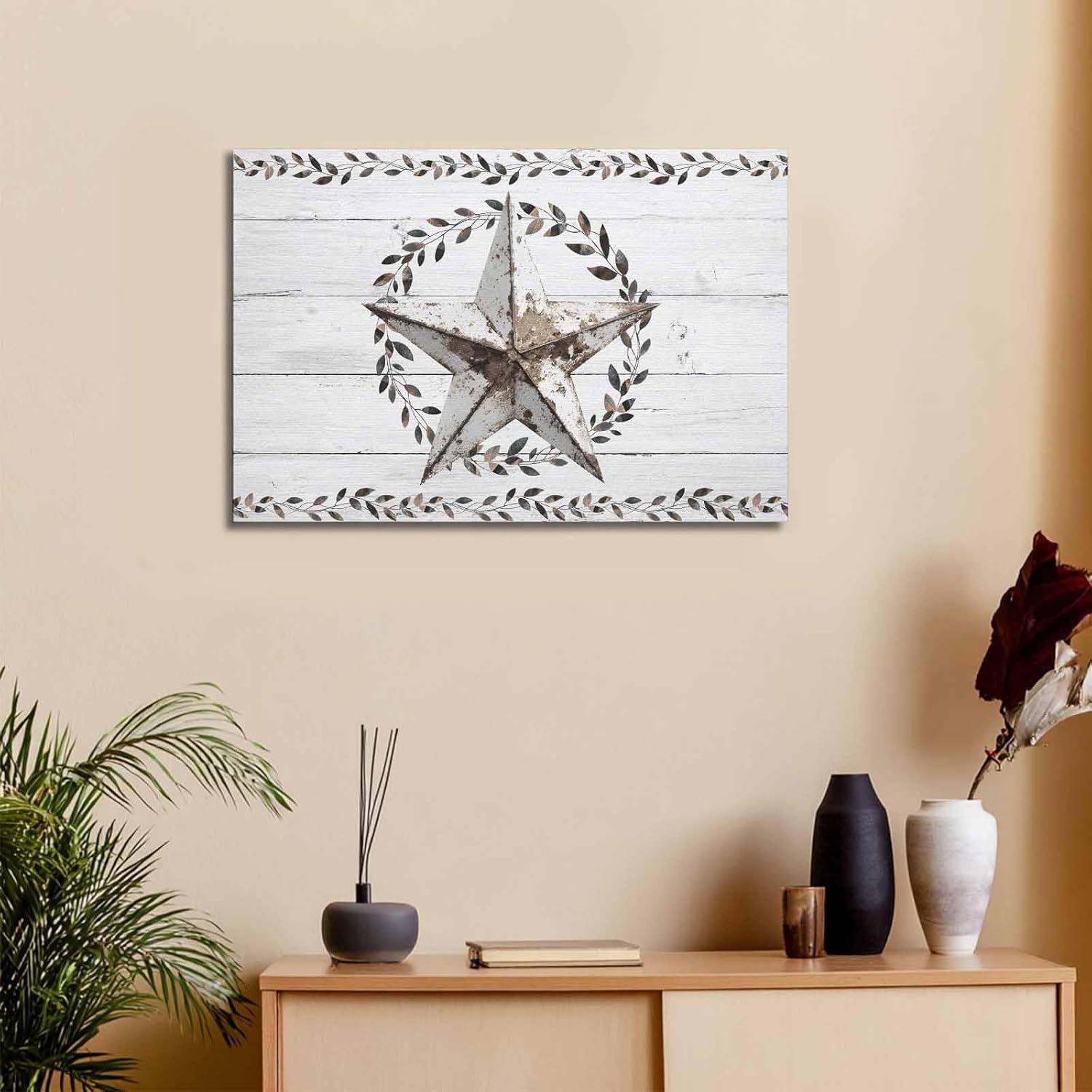 Farmhouse Retro Shabby Country Star