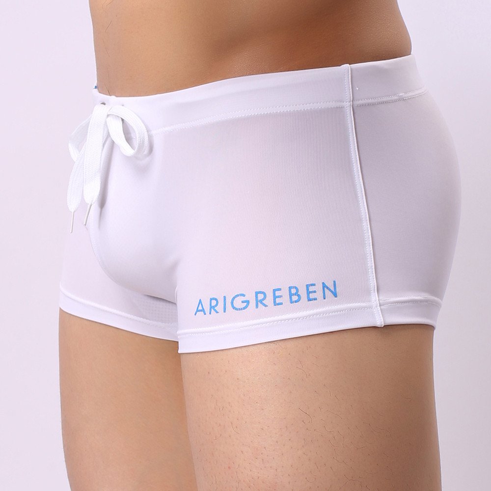Bañador Hombre Natación Secado Rápido Bermudas Corto con Cordón Elástico Pantalones Cortos Hawaianos Surf Ropa de Baño Shorts Playa
